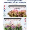 imageiDOO Hydroponics Growing System Kit 12Pods Indoor Herb Garden System with LED Grow Light Builtin Fan AutoTimer Adjustable Height Up to 113quot for Home School for Women MomBlack