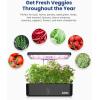 imageiDOO Hydroponics Growing System Kit 12Pods Indoor Herb Garden System with LED Grow Light Builtin Fan AutoTimer Adjustable Height Up to 113quot for Home School for Women MomBlack