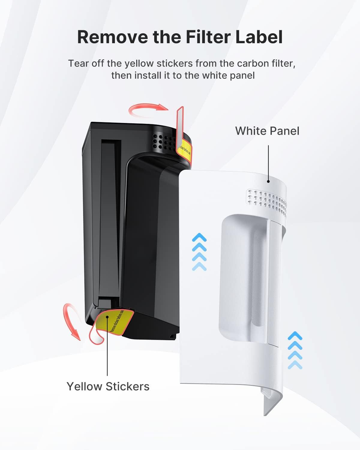 imageiDOO Carbon Filter for Electric Composter for Kitchen Smart Kitchen Composter Countertop Auto Home Compost Machine Odorless Effective in Reducing Odour from Waste