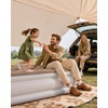 image:imageiDOO Air Mattress Full with Built in Pump Upgraded Inflatable Blow up Mattress for Camping Home and Guest Portable amp Foldable Air Bed of Durable Wave Beam Strong Support Colchones InflablesBrown
