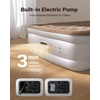 image:imageiDOO Air Mattress Full with Built in Pump Upgraded Inflatable Blow up Mattress for Camping Home and Guest Portable amp Foldable Air Bed of Durable Wave Beam Strong Support Colchones InflablesBrown