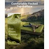 image:imageiDOO Portable Camping Essentials Mattress 10 Queen Air Mattress with Cordless Rechargeable Pump 2in1 Fast Inflation Builtin LED Light USB Charging Retractable Camping Cot Sleeping PadGreen With Rechargeable Cordless Pump