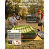 image:imageiDOO Portable Camping Essentials Mattress 10 Queen Air Mattress with Cordless Rechargeable Pump 2in1 Fast Inflation Builtin LED Light USB Charging Retractable Camping Cot Sleeping PadGreen With Rechargeable Cordless Pump